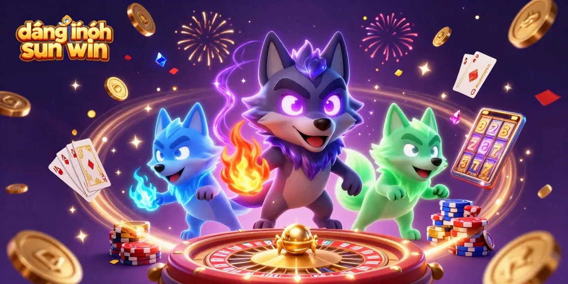 Engage with đăng nhập sun win, a vibrant 3D digital illustration showcasing a thrilling casino atmosphere filled with energy.