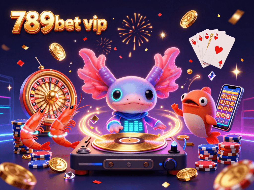 Engage in vibrant 789bet vip gaming with a dazzling underwater DJ and dynamic casino elements.