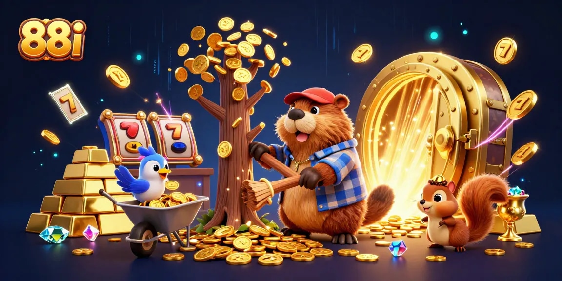 Engage with thrilling 88i gaming action featuring vibrant cartoon characters and dynamic scenes.