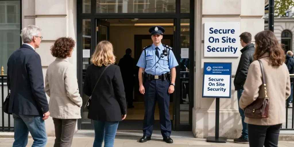 Security Guard providing trusted local services in London, ensuring safety and professionalism.