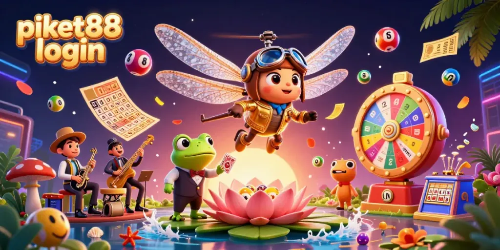 Engage with exciting gaming vibes as you join the action with PIKET88 login at a vibrant lily pad casino.