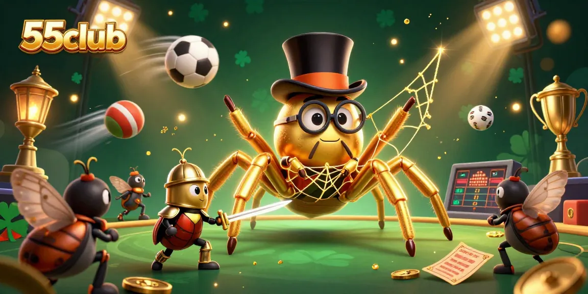 Engage with thrilling odds on 55club while witnessing a vibrant casino adventure scene.
