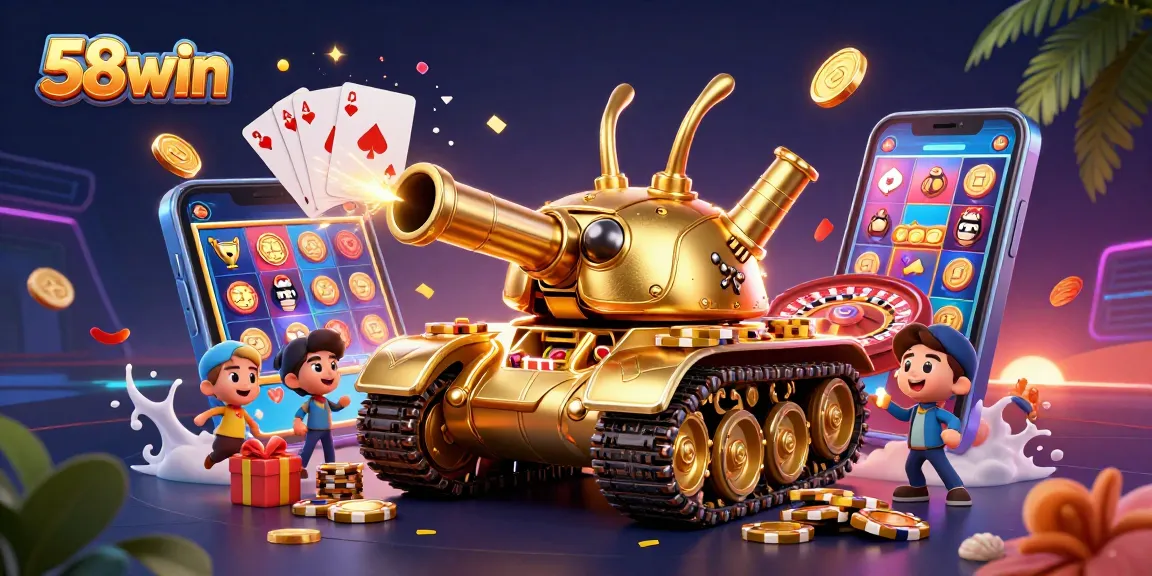 Experience thrilling games like slots and poker with 58win’s vibrant casino tank filled with action.