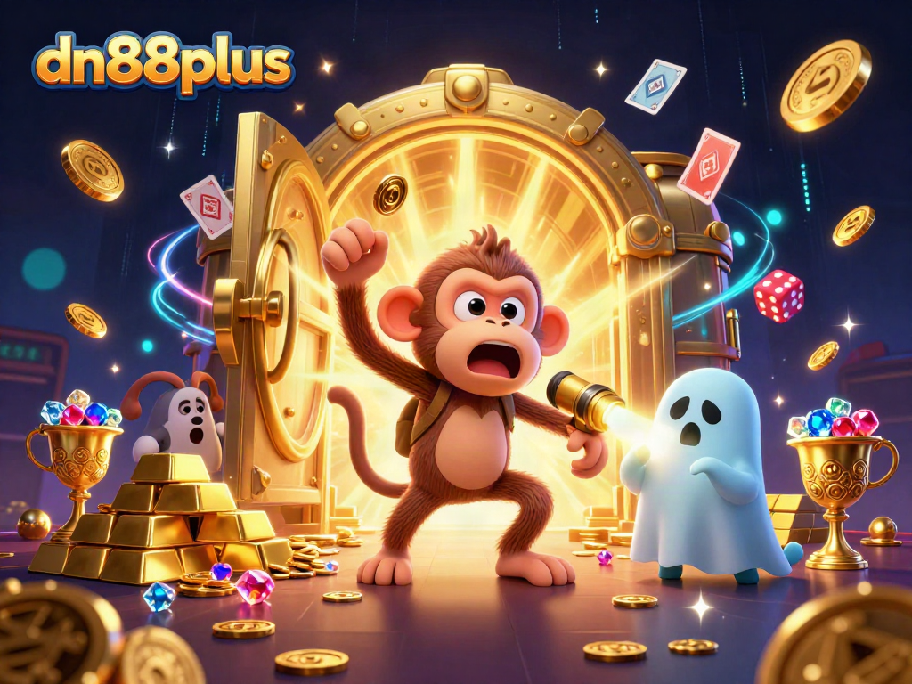 Engage with the excitement of dn88plus by tracking the mischievous poltergeist monkey in a colorful casino