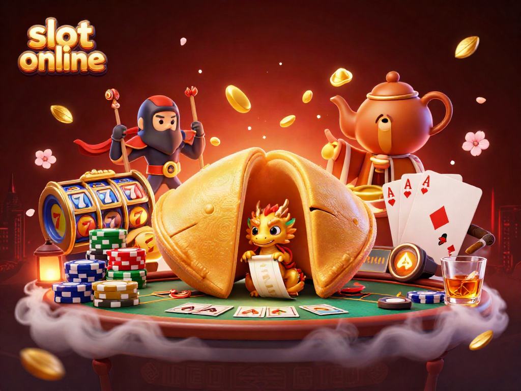 Play dynamic slot online games illustrated in a fantasy setting with characters and rich details.