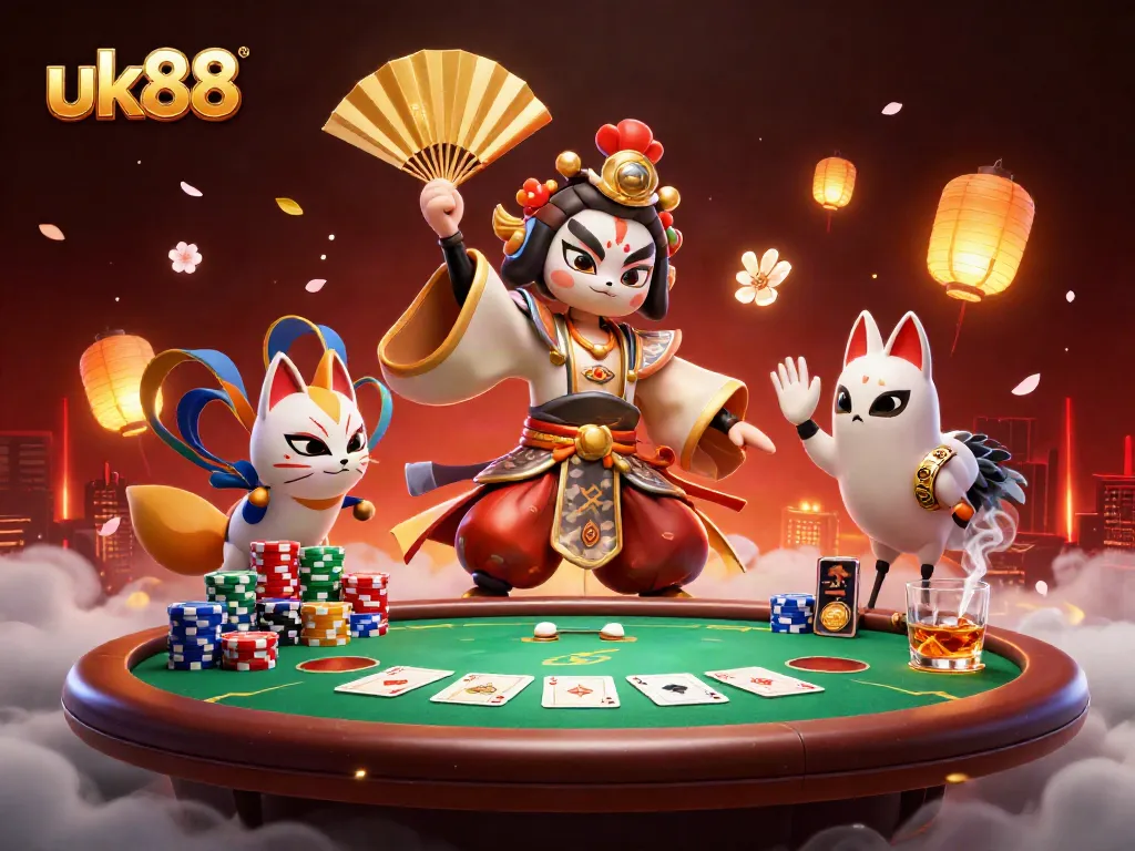 Engage in thrilling gameplay at uk88 with vibrant casino action illustrated in stunning detail.