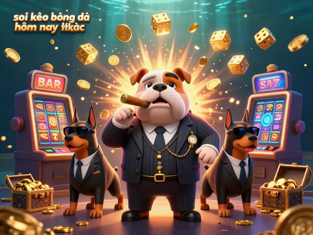Satisfy your betting needs with this vibrant scene showcasing 'soi kèo bóng đá hôm nay chính xác' in a thrilling gambling environment.