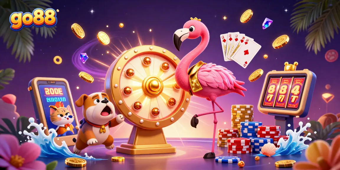 Win big at go88 with cascading coins, vibrant games, and an exciting casino atmosphere.