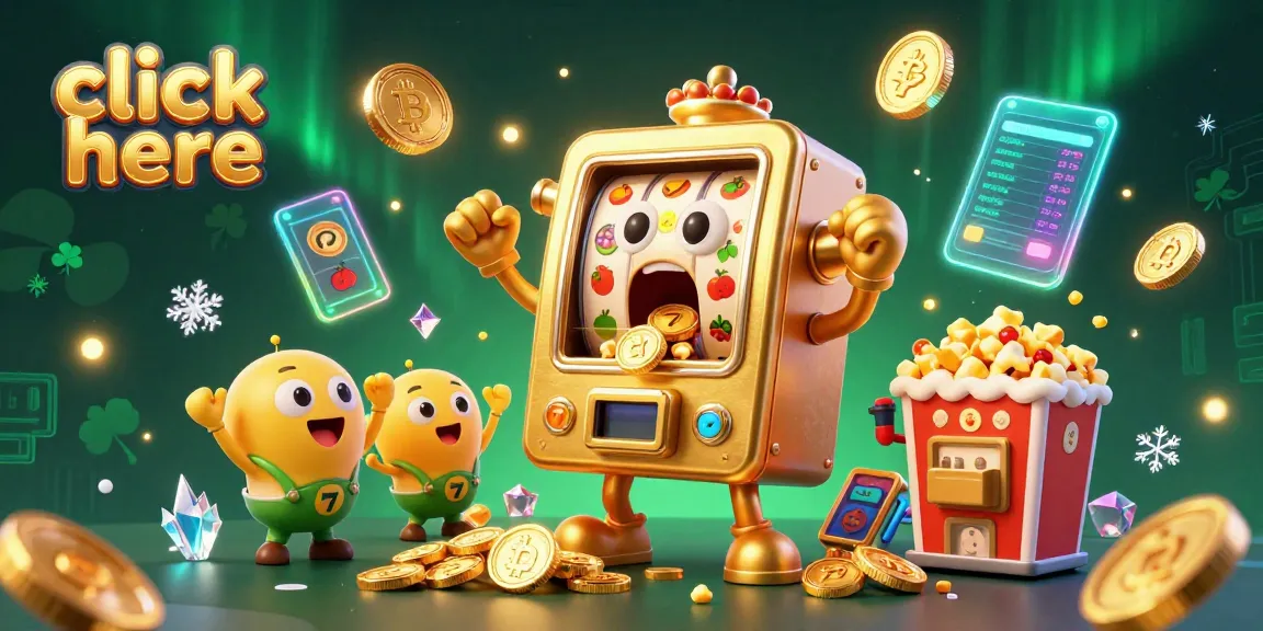 Click here to win big with a thrilling slot machine jackpot illustration showcasing excitement and fun.