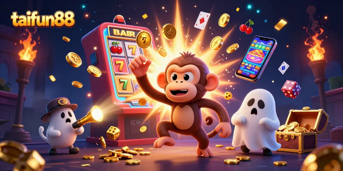 Experience exciting wins with taifun88 as a playful monkey juggles casino treasures.