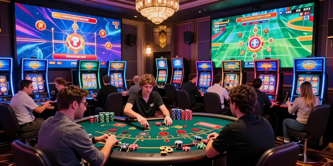 Dynamic Happyluke online casino experience with players engaged in gaming activities.