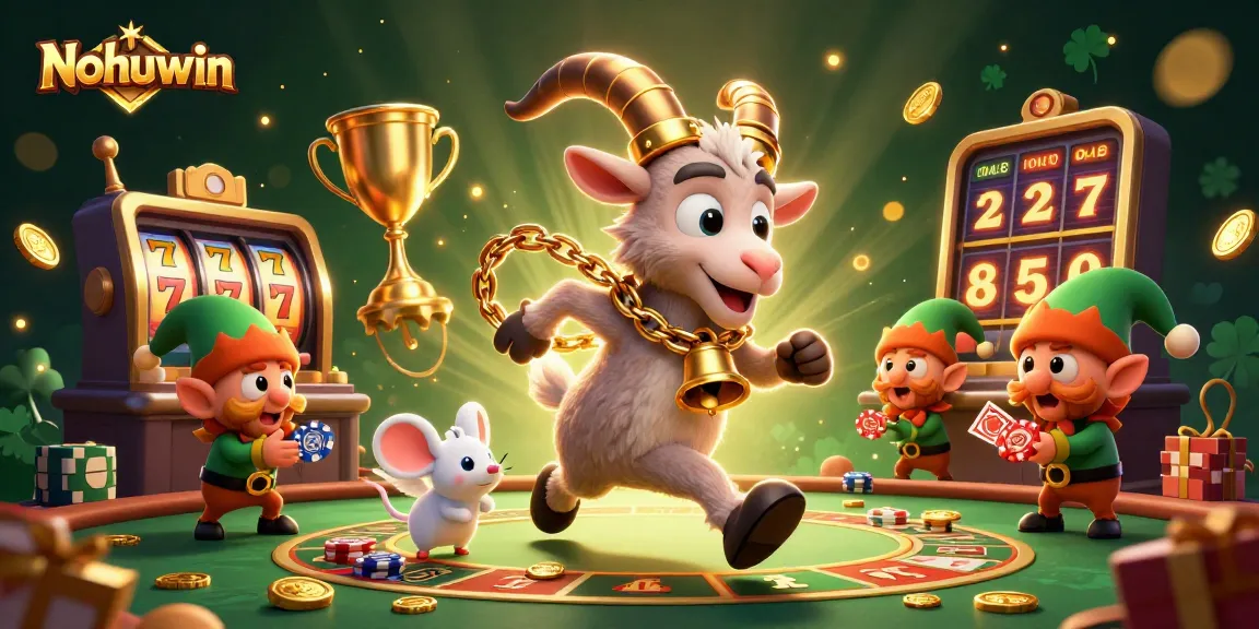 Nohuwin enhances your casino experience with fun gaming characters and vibrant slot elements.