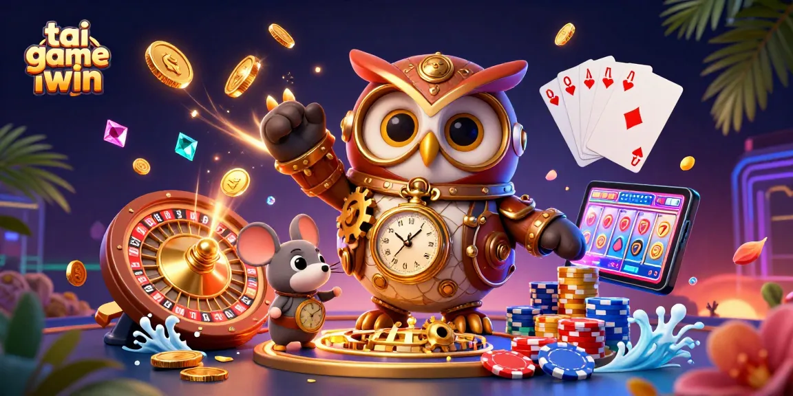 Experience thrilling gameplay with tai game iwin in a vibrant 3D casino scene packed with action.