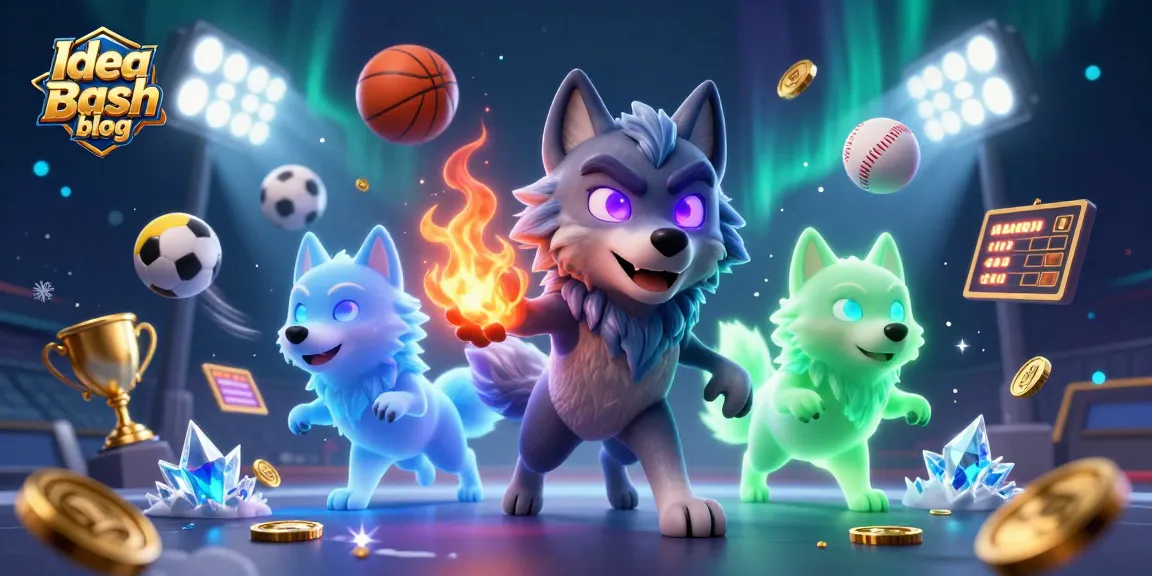 Engaging action scene from Idea Bash blog showcasing spectral wolves and dynamic sports betting elements, emphasizing thrilling gameplay.